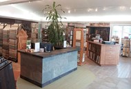 Showroom with flooring displays 